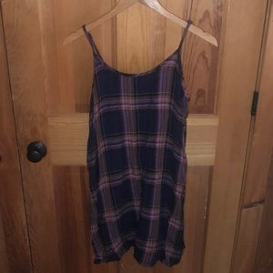 Purple / pink plaid dress. NWOT